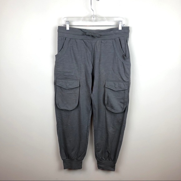 Norma Kamali Pants - Norma Kamali Grey Utility Joggers Pants Small S